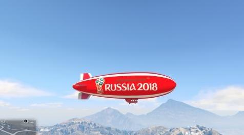 侠盗猎车手5「GTA5」Mod: World Cup Russia 2018 Blimp