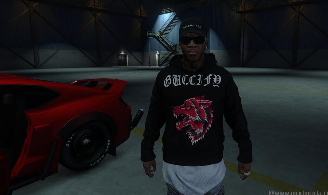 侠盗猎车手5「GTA5」Mod: Gucci Guccify Hoodie