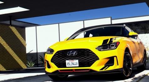 侠盗猎车手5「GTA5」Mod: Hyundai Veloster JS 2018 (Black Roof & Tuix Decal Livery)
