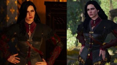 巫师3：狂猎MOD YANNEFER在安娜莉塔的旅行装（加上任选的虹膜）