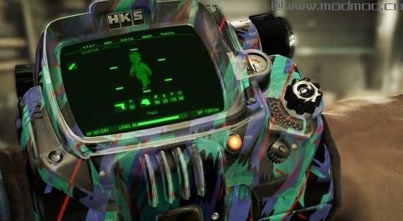 辐射4MOD  HKS PipBoy edition彩色条纹的哗哗小子