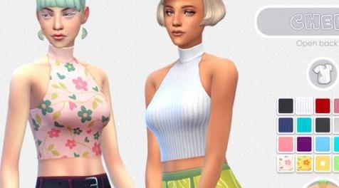 模拟人生4MOD manueaPinny - Cheri 上衣