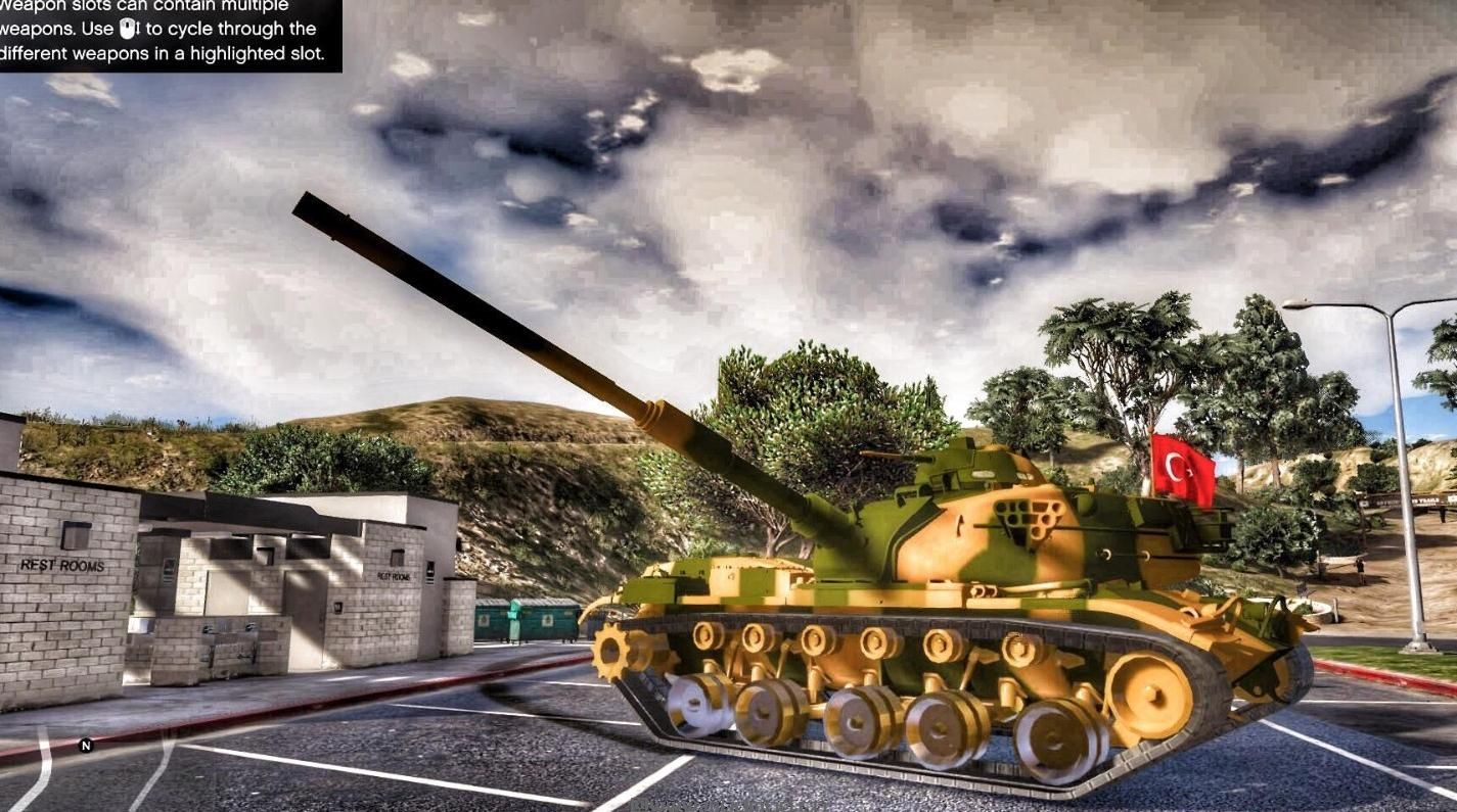 侠盗猎车手5「GTA5」Mod: 土耳其武装部队m60 elbab坦克