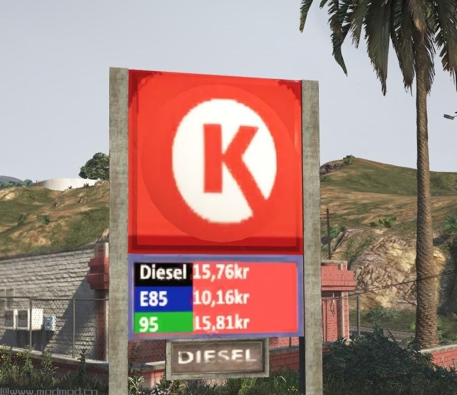 侠盗猎车手5「GTA5」Mod: Swedish Circle K stations