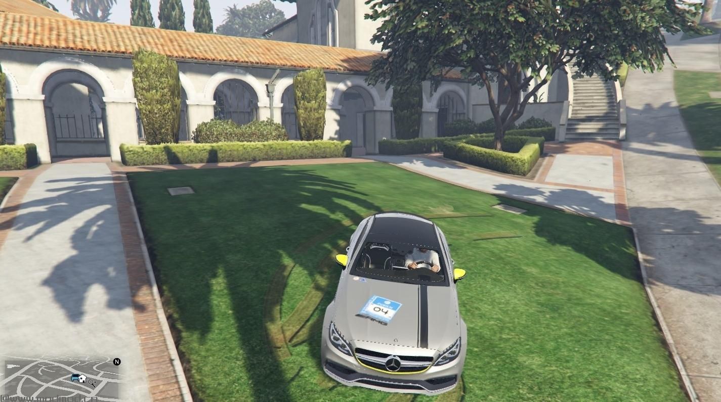侠盗猎车手5「GTA5」Mod: Mercedes-AMG C63s Coup&eacute; Livery - 24h Nurburgring AMG-Team