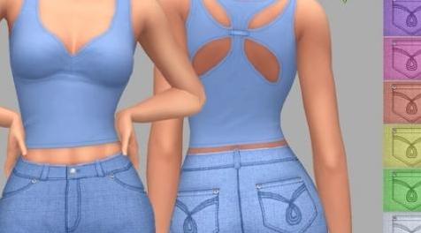 模拟人生4MOD Shorts - Eva 短裤