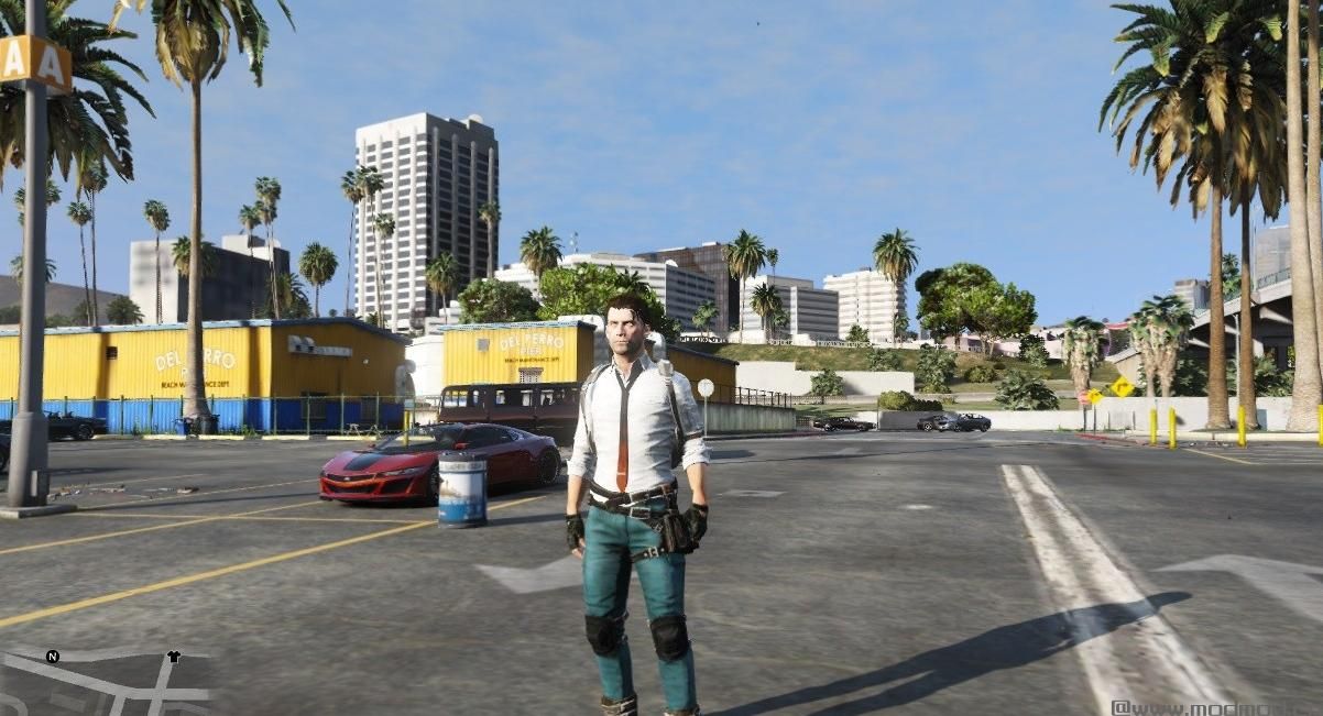 侠盗猎车手5「GTA5」Mod: Player PUBG [Add-On Ped]