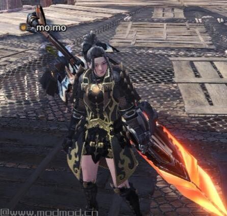 怪物猎人：世界MOD 挥舞把！橙色武士大剑替换喷气大剑，1月26日更新 修复模型黑块