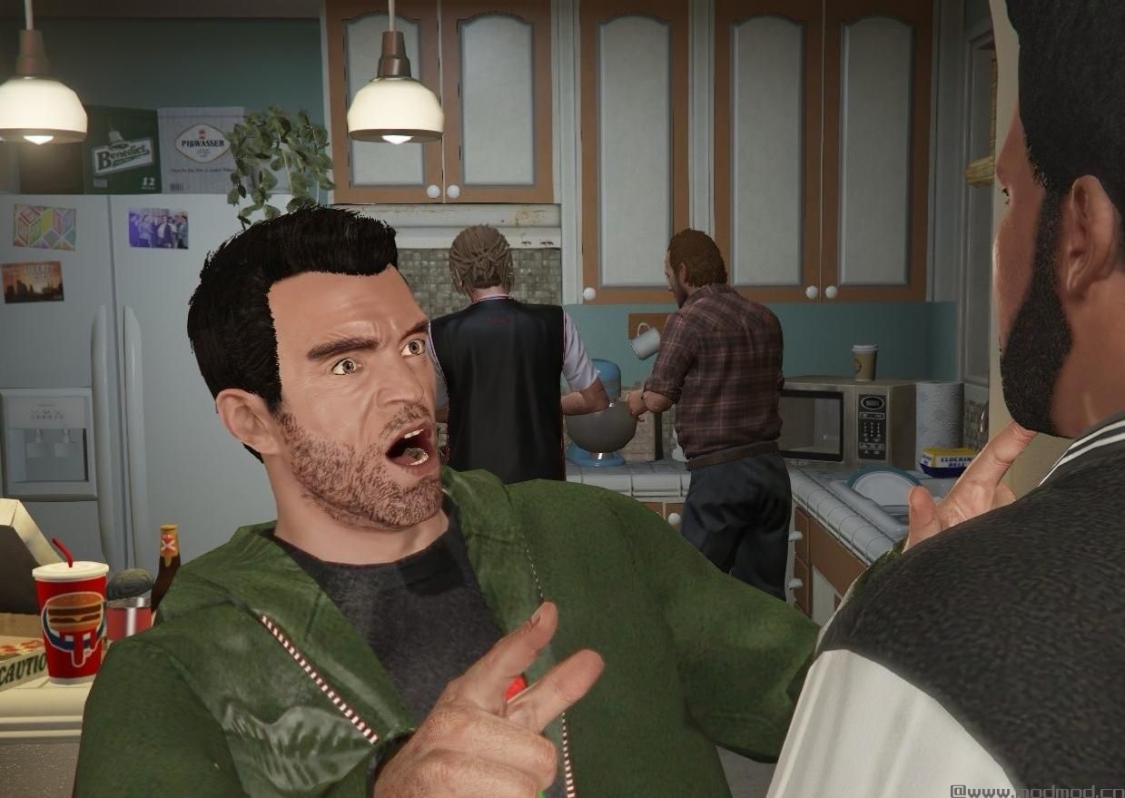 侠盗猎车手5「GTA5」Mod: New Hoodie & Hair For Trevor 1.1