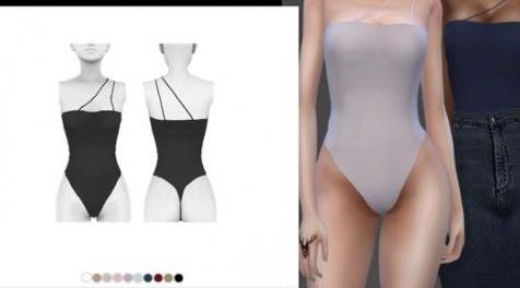 模拟人生4MOD Camisole Bodysuit 内衣