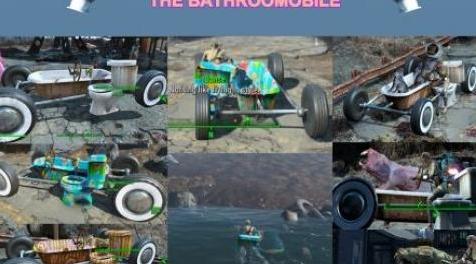 辐射4MOD Kooky Commonwealth - New Car - The Bathroomobile