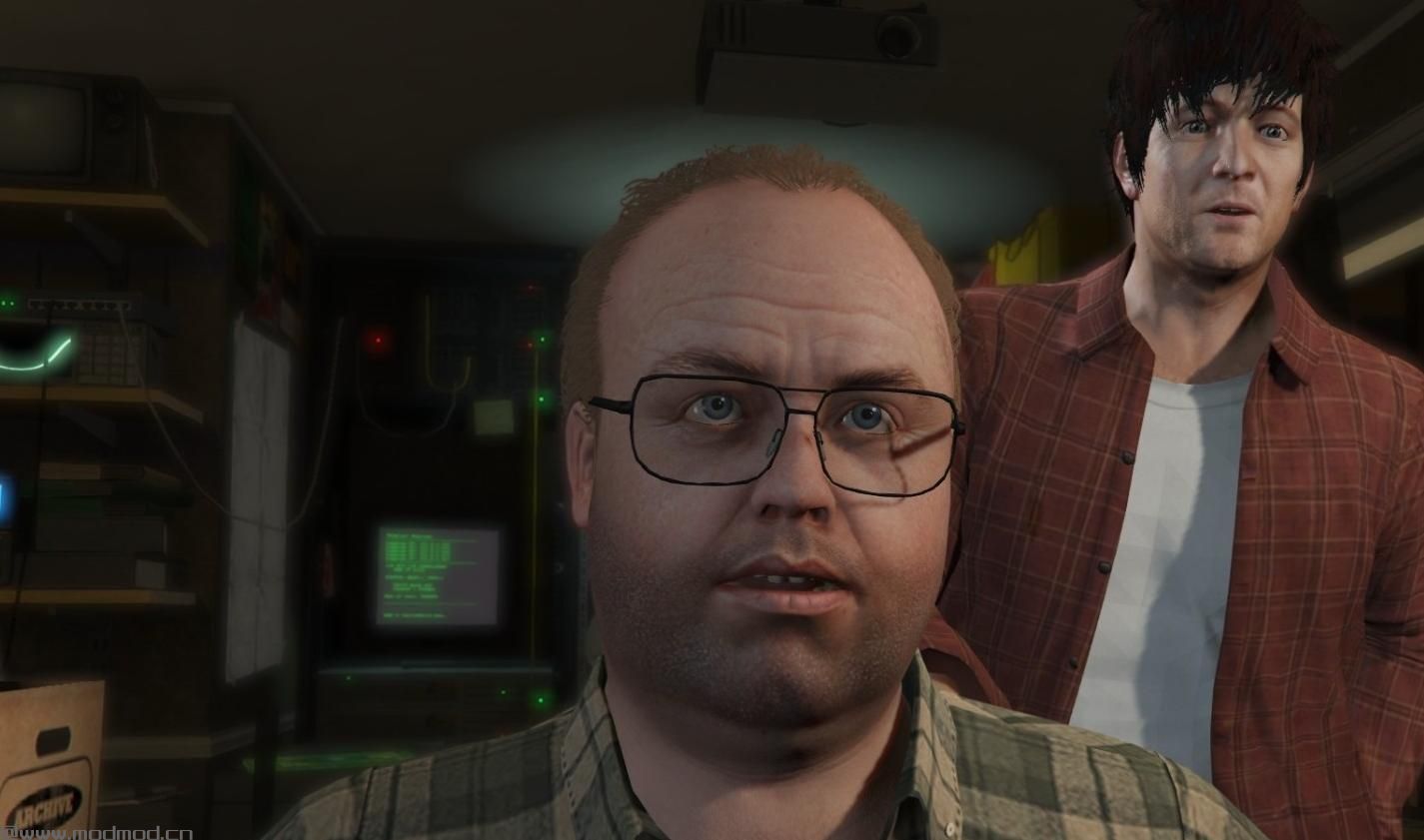 侠盗猎车手5「GTA5」Mod: Ron&rsquo;s Open Flannel For Michael 1.1