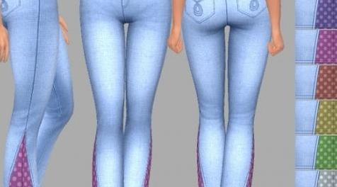 模拟人生4MOD Jeans - Demi 牛仔裤