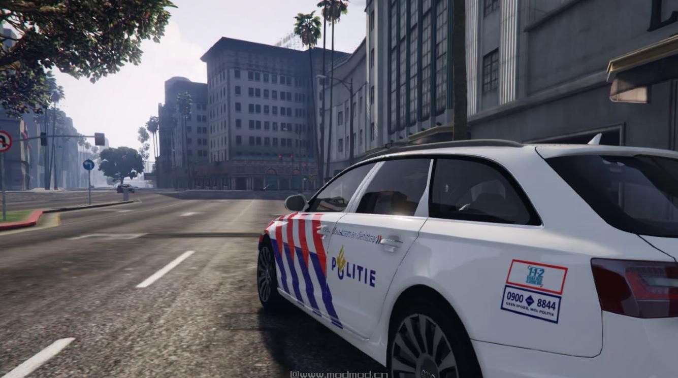 侠盗猎车手5「GTA5」Mod: Audi A6 Avant Nederlandse Politie SIV [ELS]