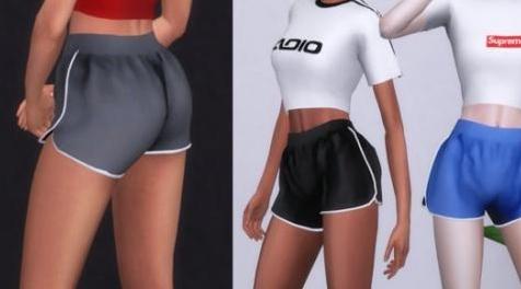 模拟人生4MOD ChloeM-Sports Shorts 运动短裤