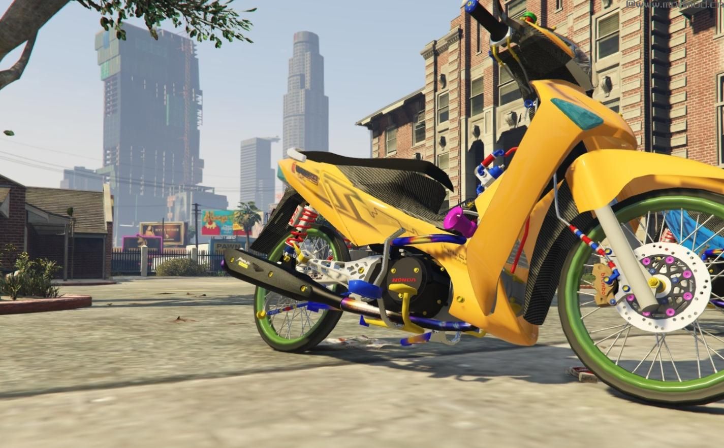 侠盗猎车手5「GTA5」Mod: Wave 125i 2010 carbon Paintjobs (BETA)