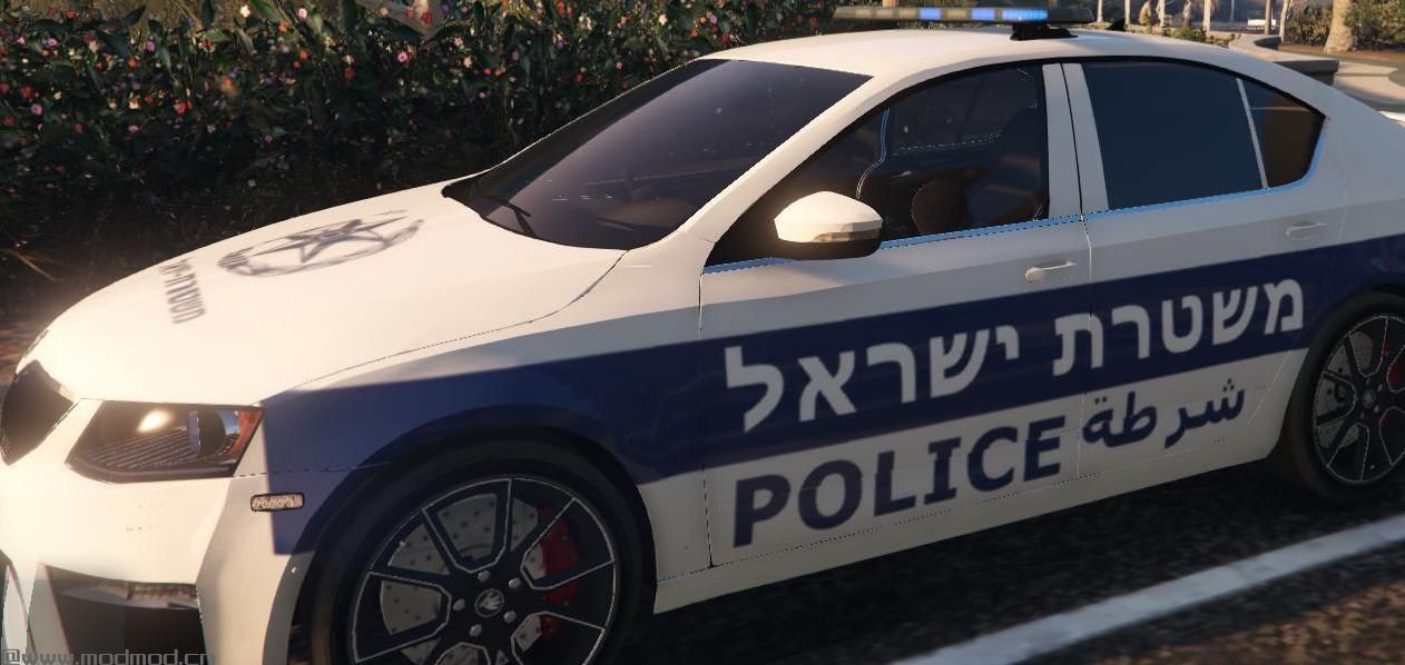 侠盗猎车手5「GTA5」Mod: Skoda Octavia VRS - Israel Police