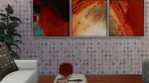 模拟人生4MOD Lava art 墙纸