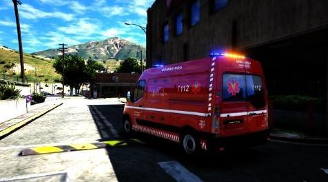 侠盗猎车手5「GTA5」Mod: Absc Renault Master [ELS] Bombeiros Portugal