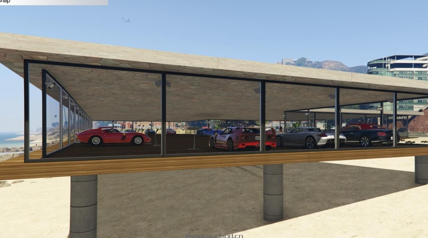 侠盗猎车手5「GTA5」Mod: BEACH CAR SHOWROOM