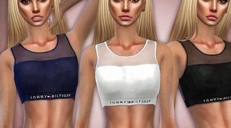 模拟人生4MOD Designer Sheer Flex Bralette 上衣