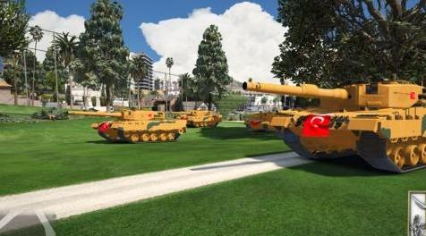 侠盗猎车手5「GTA5」Mod: Turkish Armed Forces leopard 2A4 afrin tank