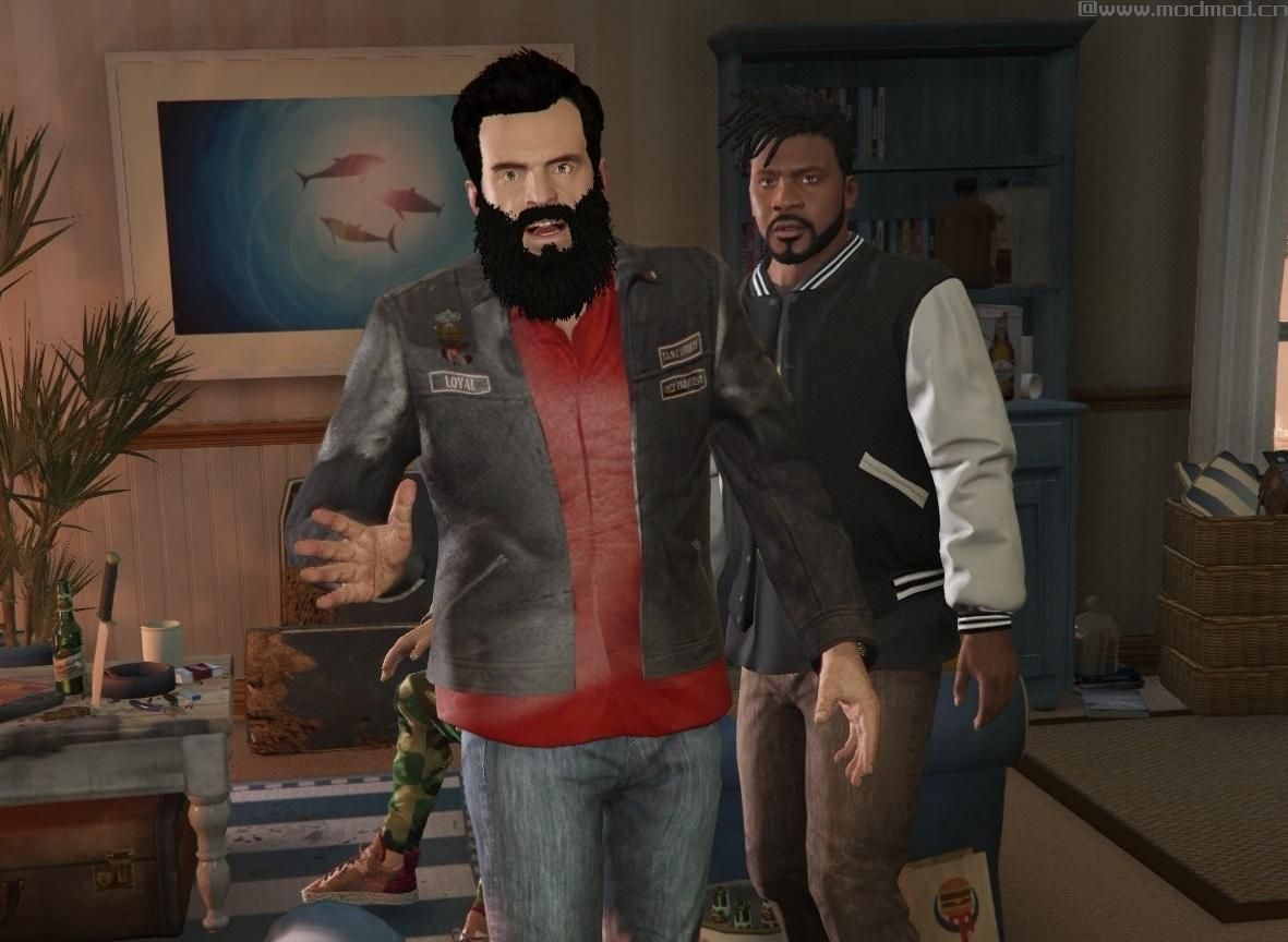 侠盗猎车手5「GTA5」Mod: New leather jacket for Trevor
