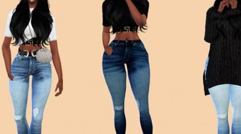 模拟人生4MOD Acc Jeans 牛仔裤