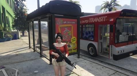 侠盗猎车手5「GTA5」Mod: Sri Lankan Bus Stops