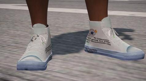 侠盗猎车手5「GTA5」Mod: Converse Chuck Taylor All-Star Hi Off-White