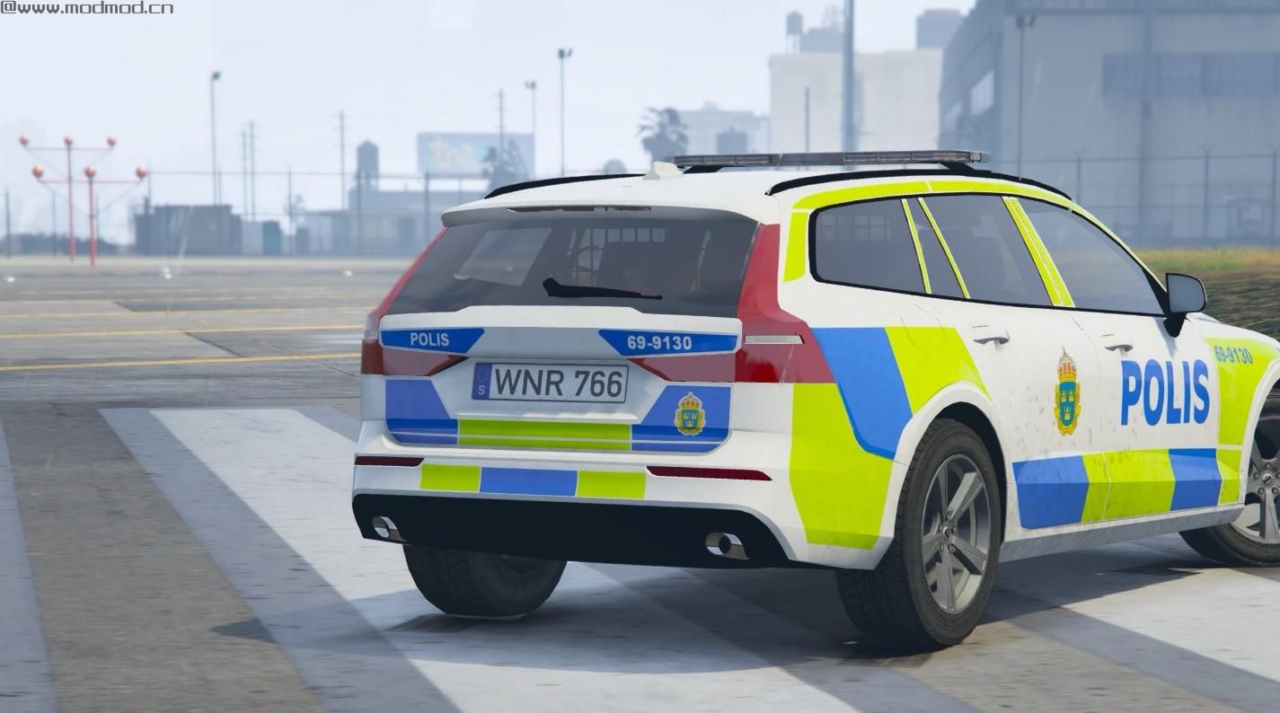 侠盗猎车手5「GTA5」Mod: 2019 Volvo V60 [Swedish Livery]