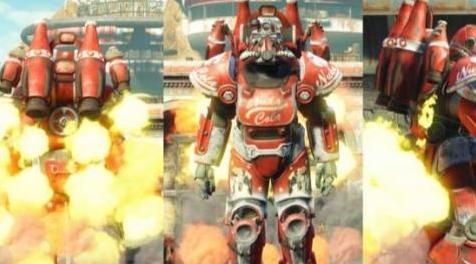 辐射4MOD 汉化  T-51核子可乐喷气背包！与原版核子T-51完美搭配！