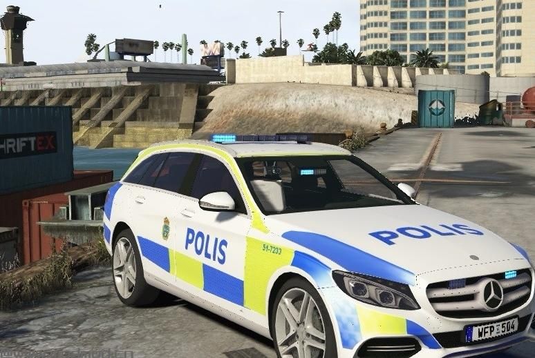 Swedish Police Mercedes-Benz C250