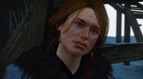 巫师3：狂猎MOD 没化妆的Cerys