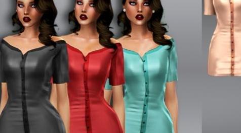 模拟人生4MOD Belaloallure_bella dress 连衣裙