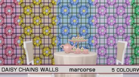 模拟人生4MOD Daisy Chains Walls_marcorsev 墙纸