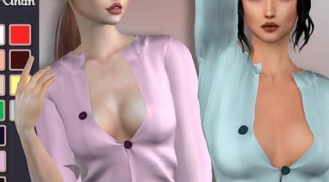 模拟人生4MOD Kihan blouse 上衣