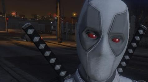 侠盗猎车手5「GTA5」Mod: Deadpool 4K by Kisko retexture (X-Force suit)