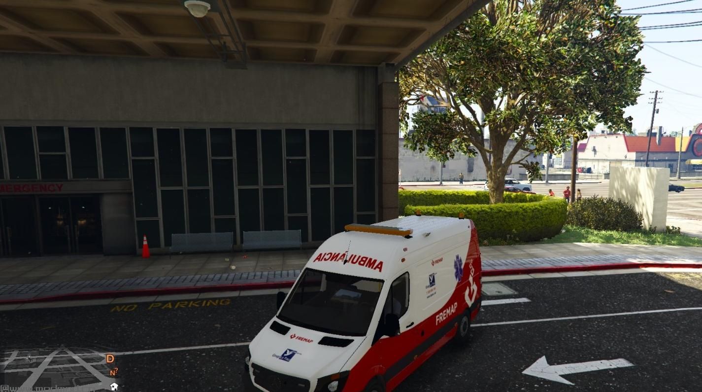 侠盗猎车手5「GTA5」Mod: Mercedes Sprinter Ambulancia Barcelona Pack