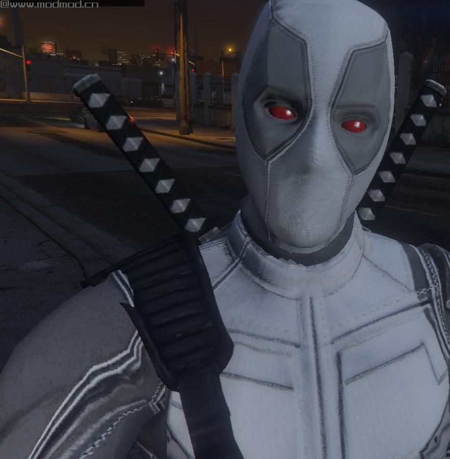 侠盗猎车手5「GTA5」Mod: Deadpool 4K by Kisko retexture (X-Force suit)