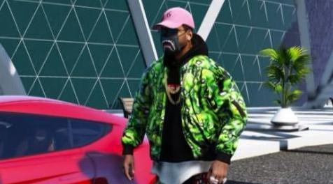 侠盗猎车手5「GTA5」Mod: supreme sk8-hi skull pile bomber jacket