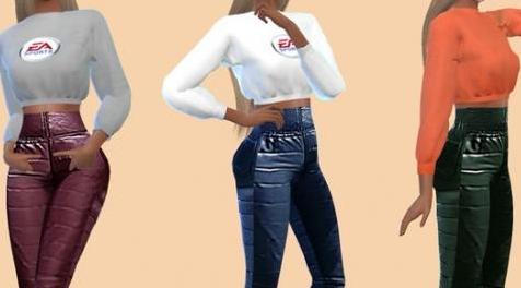 模拟人生4MOD Duck Down Pants 裤子