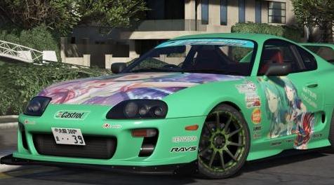 侠盗猎车手5「GTA5」Mod: Toyota Supra JZA80 Itasha Livery