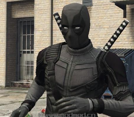 侠盗猎车手5「GTA5」Mod: Deadpool 4K by Kisko retexture (Shadow Suit)