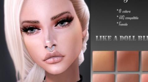 模拟人生4MOD Like A Doll Blush 腮红