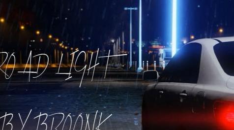 侠盗猎车手5「GTA5」Mod: road lights.(only for high way)