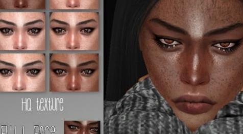 模拟人生4MOD IMF Full Face Freckles N.07 雀斑