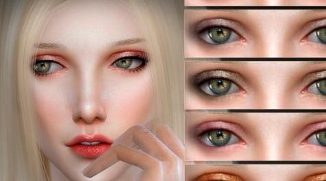 模拟人生4MOD Bobur Eyeshadow 32 眼影