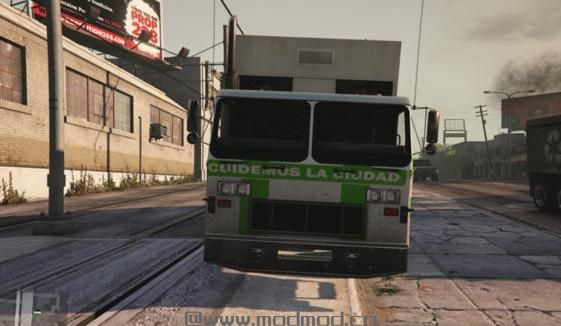 侠盗猎车手5「GTA5」Mod: Cami&oacute;n de Basura Madrid - Madrid trash truck