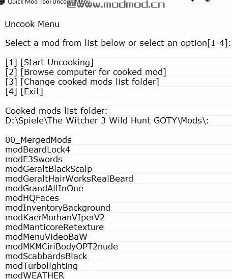快速Mod工具V6.4 Uncooking-Cooking-Merging